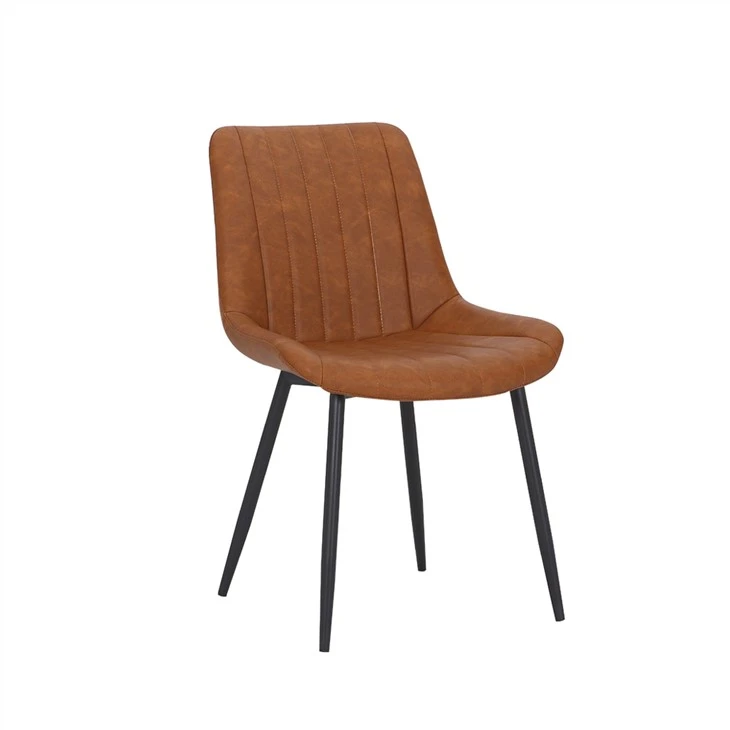 Ergonomická jídelní židle s vintage kůží