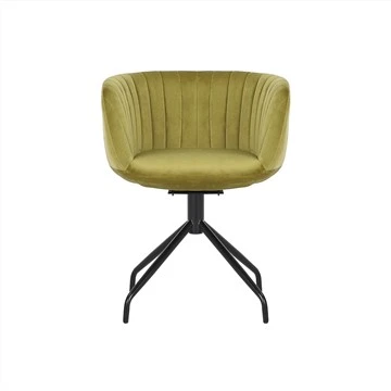 Ergonomické otočné křeslo pro volný čas s látkovým potahem