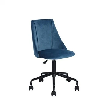 Otočná sametová ergonomická kancelářská židle