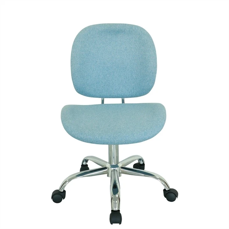 Ergonomický design výškově nastavitelné modré kancelářské křeslo