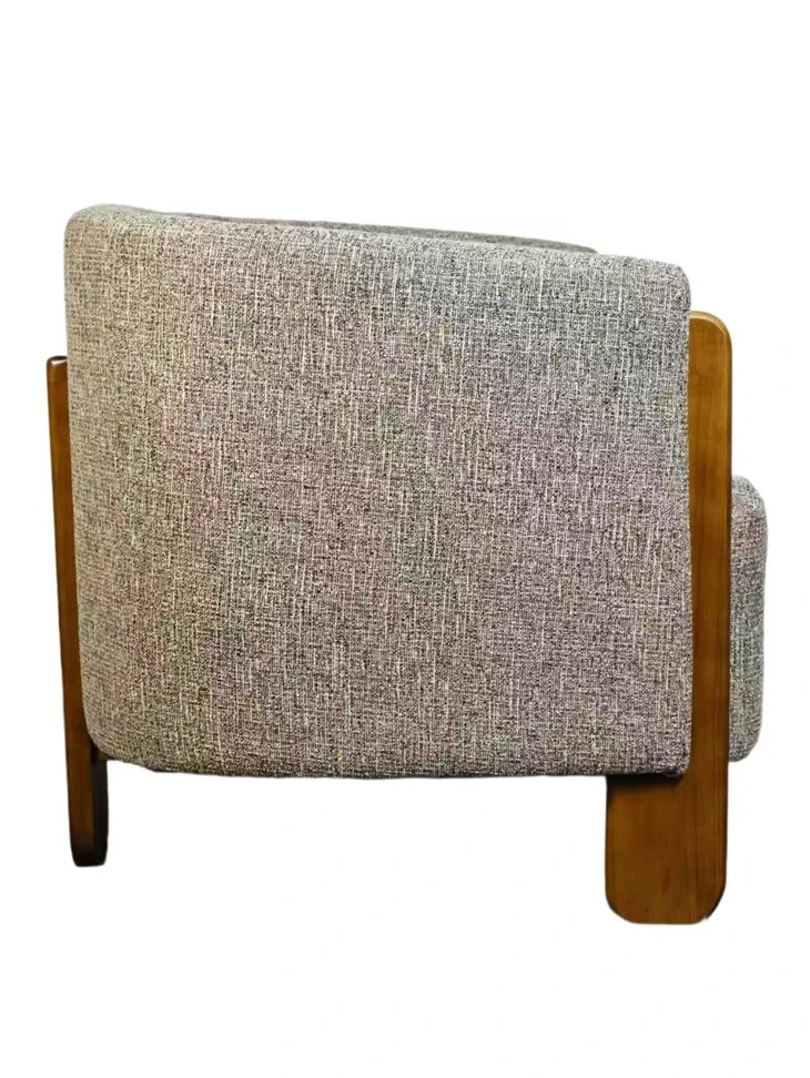 Zakázkové čalouněné dřevěné křeslo Accent Chair do obývacího pokoje OEM ODM k dispozici